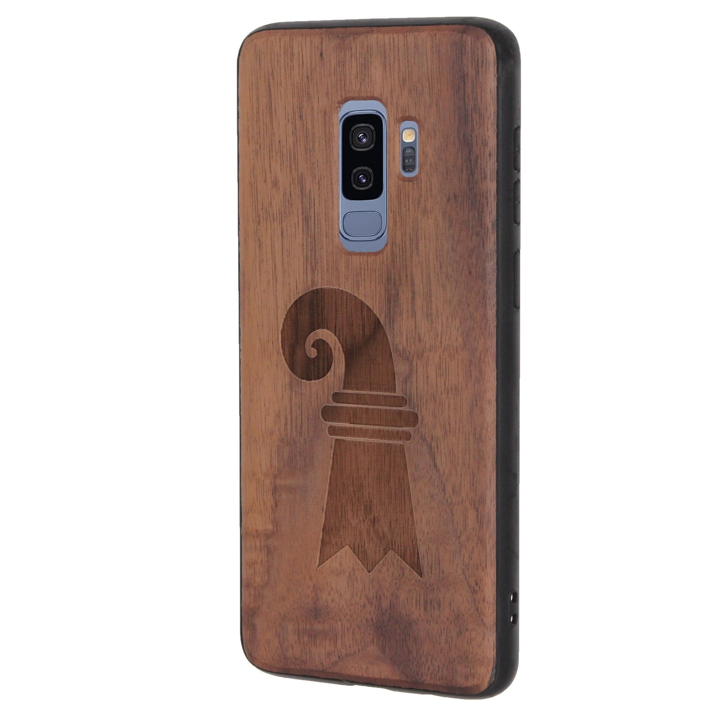 Baslerstab Eden Case made of walnut wood for Samsung Galaxy S9 Plus