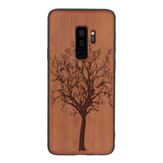 Coque Tree of Life Eden en bois de cerisier pour Samsung Galaxy S9 Plus