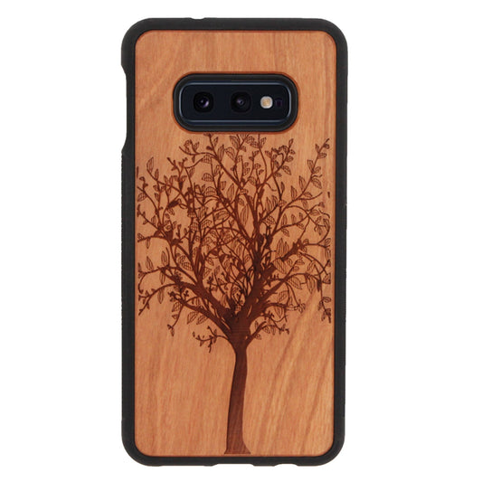 Coque Eden tree of life en bois de cerisier pour Samsung Galaxy S10E
