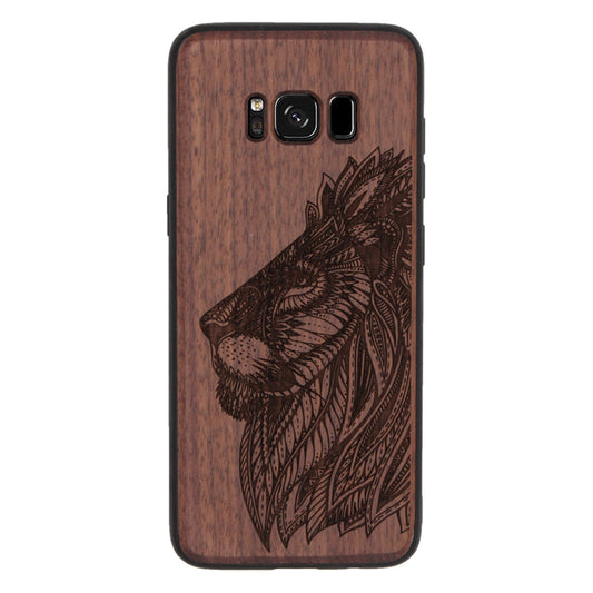 Löwen Eden Case aus Nussbaumholz für Samsung Galaxy S8