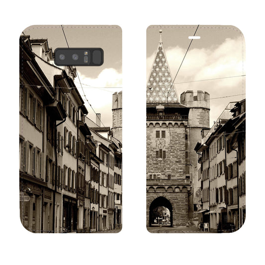 Basel City Spalentor Panorama Case für Samsung Galaxy Note 8