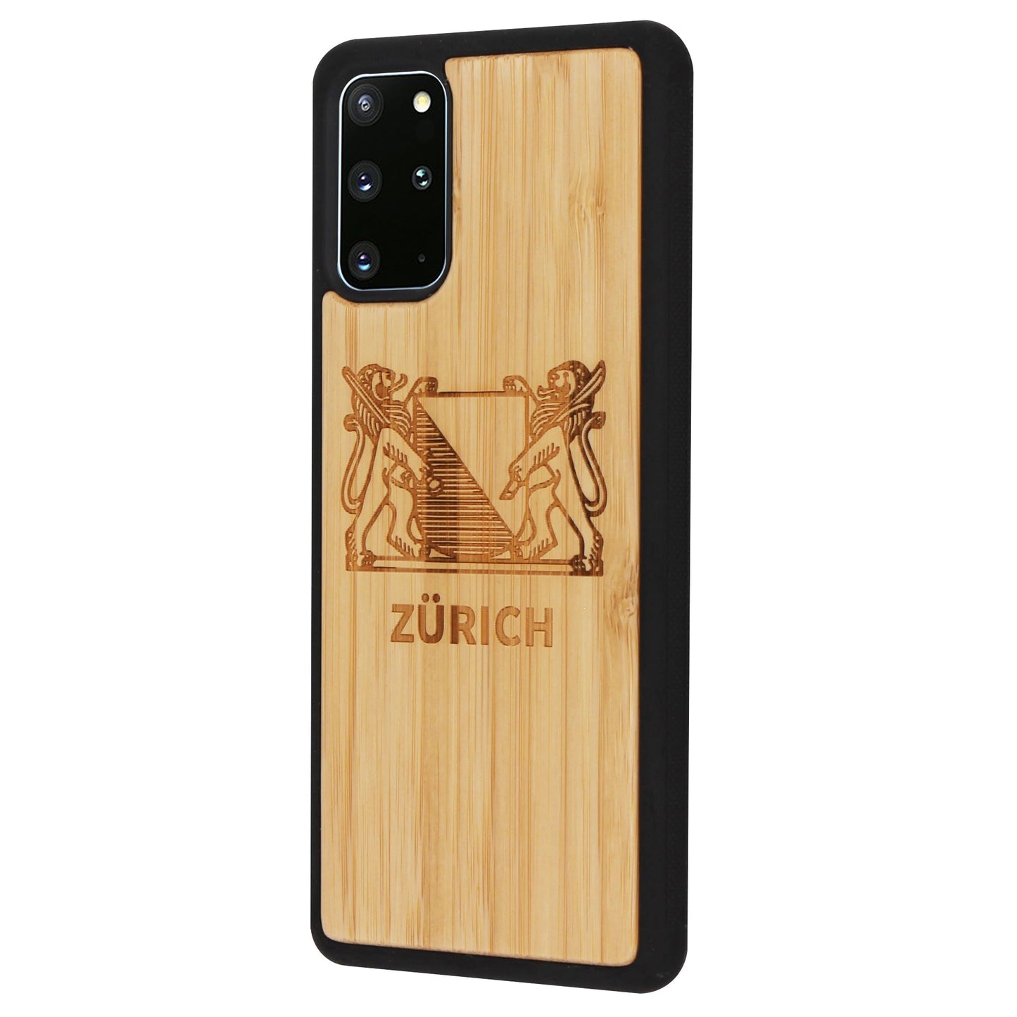 Zürich Wappen Eden Case aus Bambus für Samsung Galaxy S20 Plus