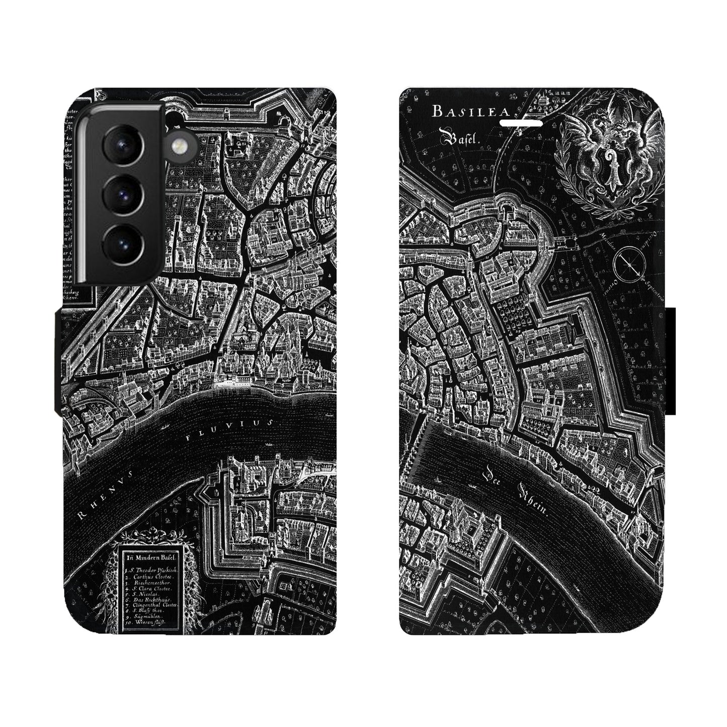 Coque Basel Merian Negative Victor pour iPhone, Samsung et Huawei