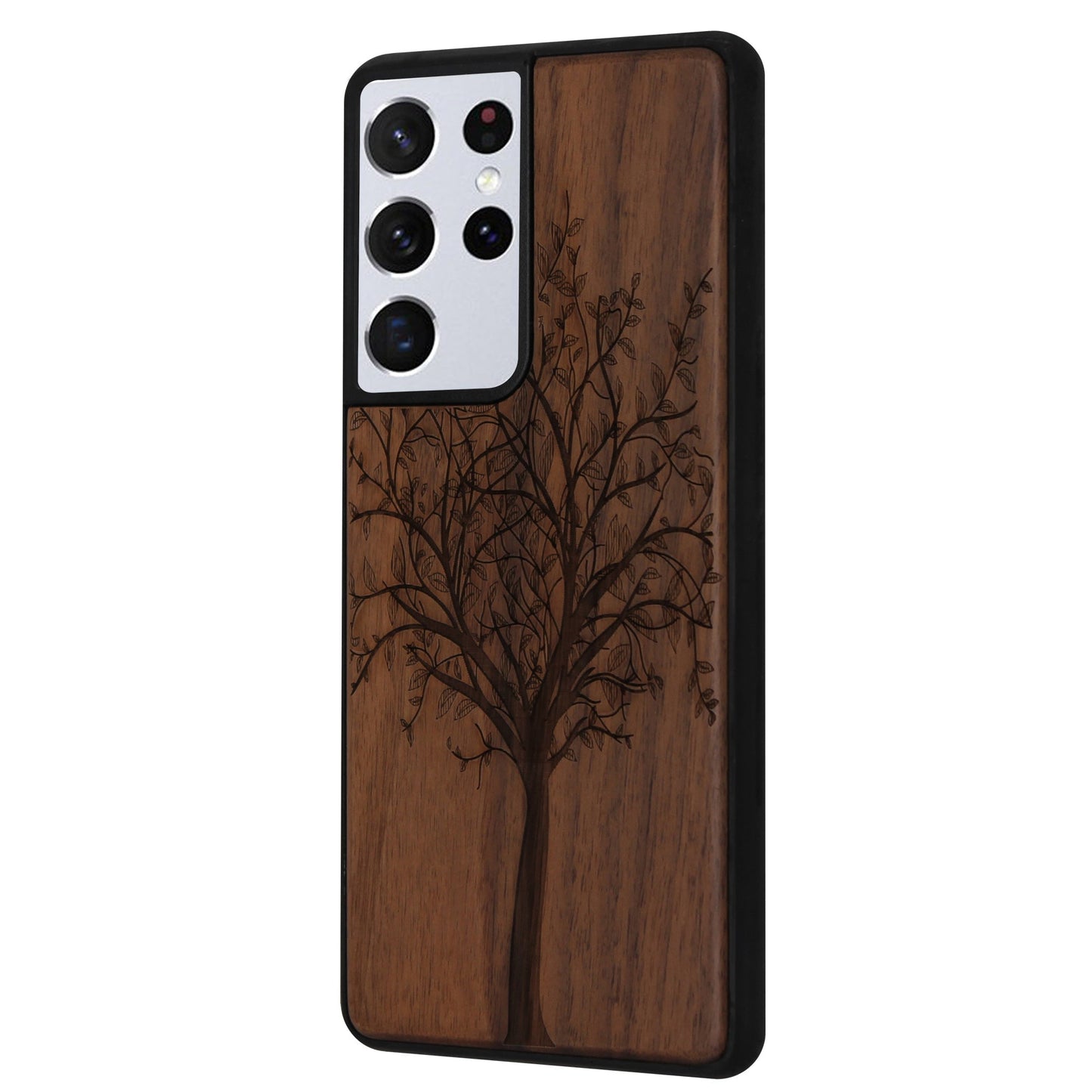 Lebensbaum Eden Case aus Nussbaumholz für Samsung Galaxy S21 Ultra