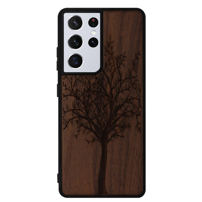 Coque Lebensbaum Eden en bois de noyer pour Samsung Galaxy S21 Ultra