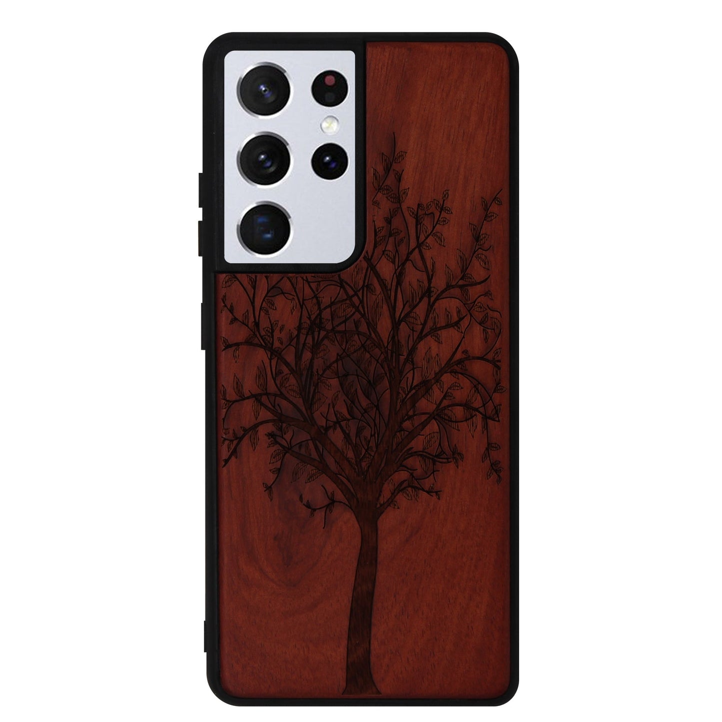 Tree of Life Eden case made of rosewood for Samsung Galaxy S21 Ultra