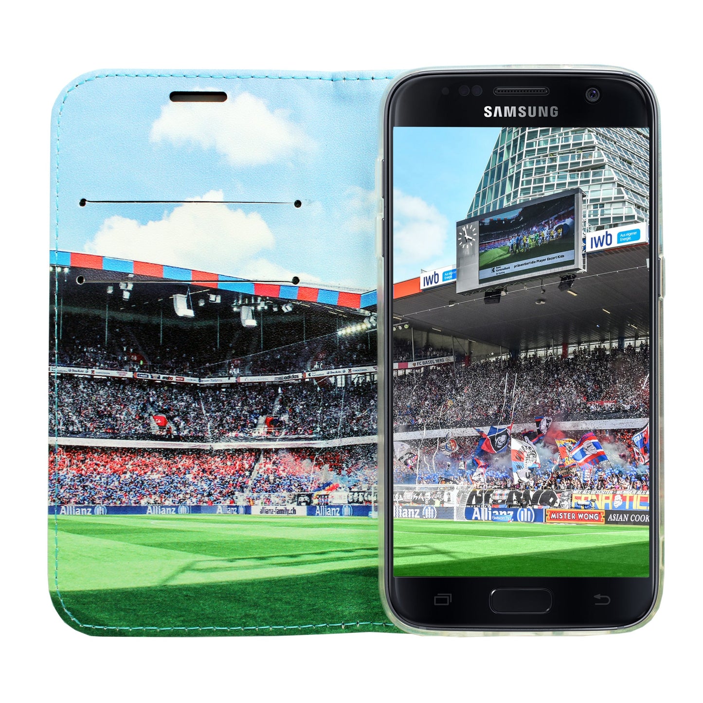 FCB rot / blau Panorama Case für Samsung Galaxy S7