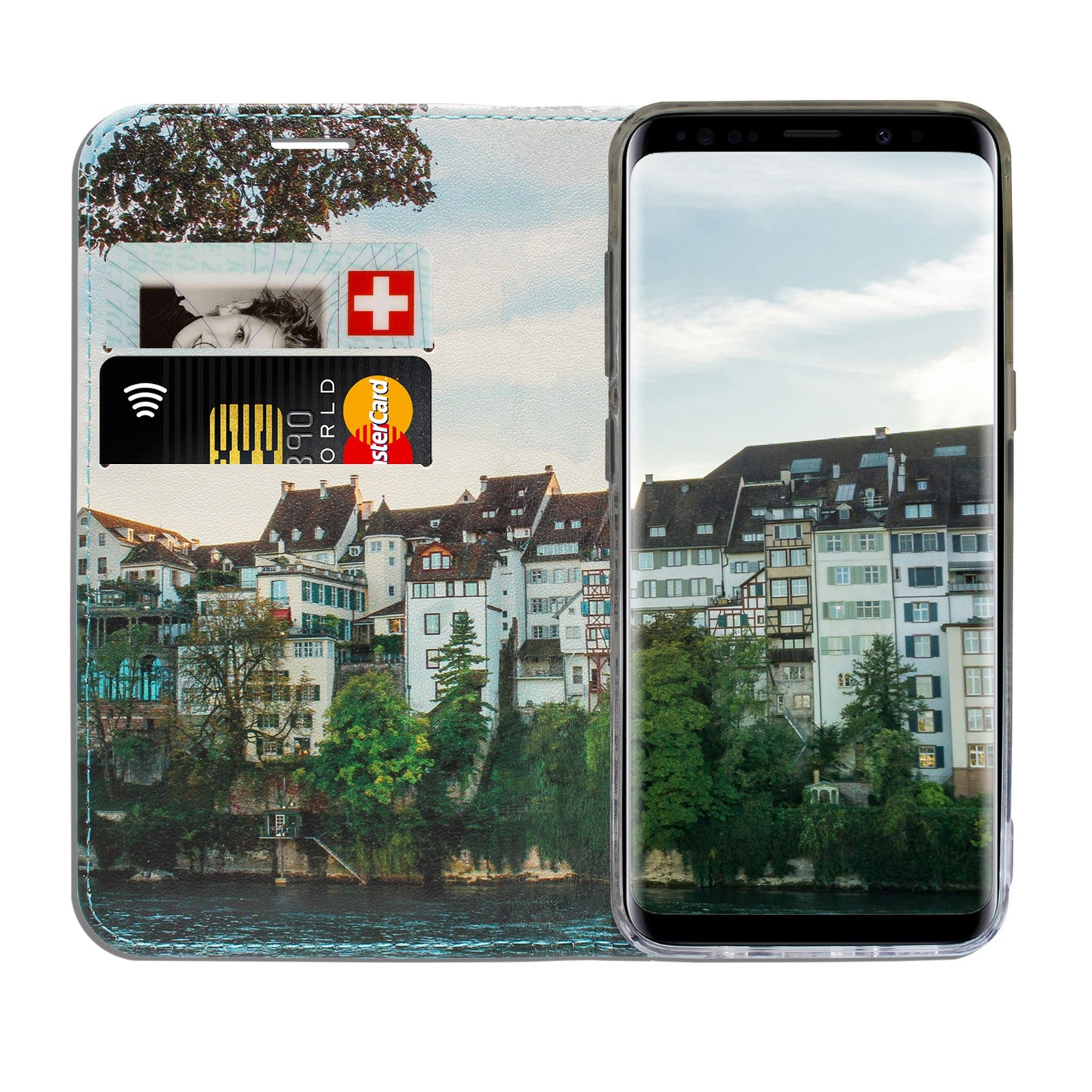 Basel City Rhein Panorama Case für Samsung Galaxy S8 Plus