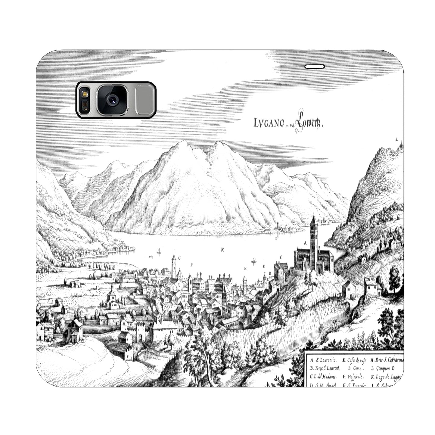 Lugano Merian Panorama Case für Samsung Galaxy S8
