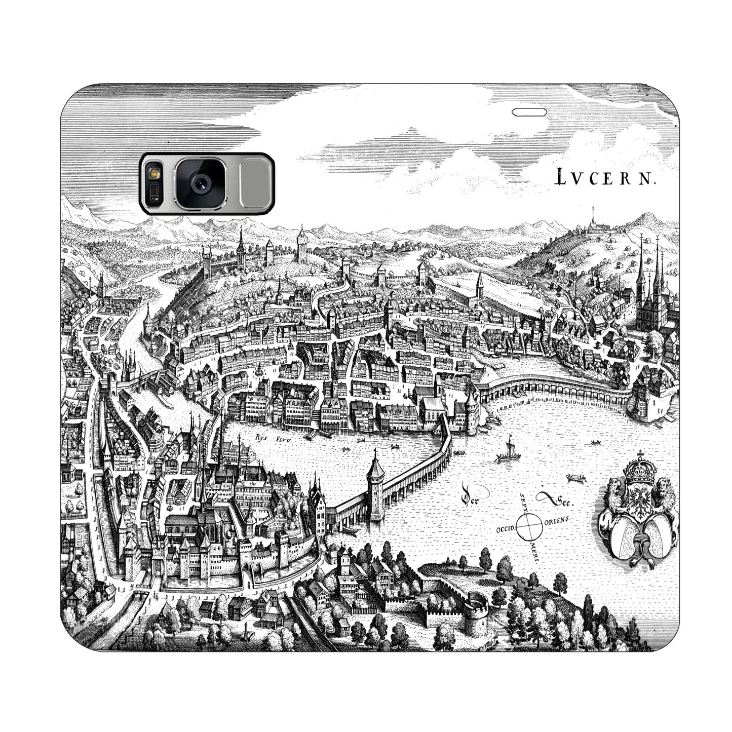 Coque Lucerne Merian Panorama pour Samsung Galaxy S8