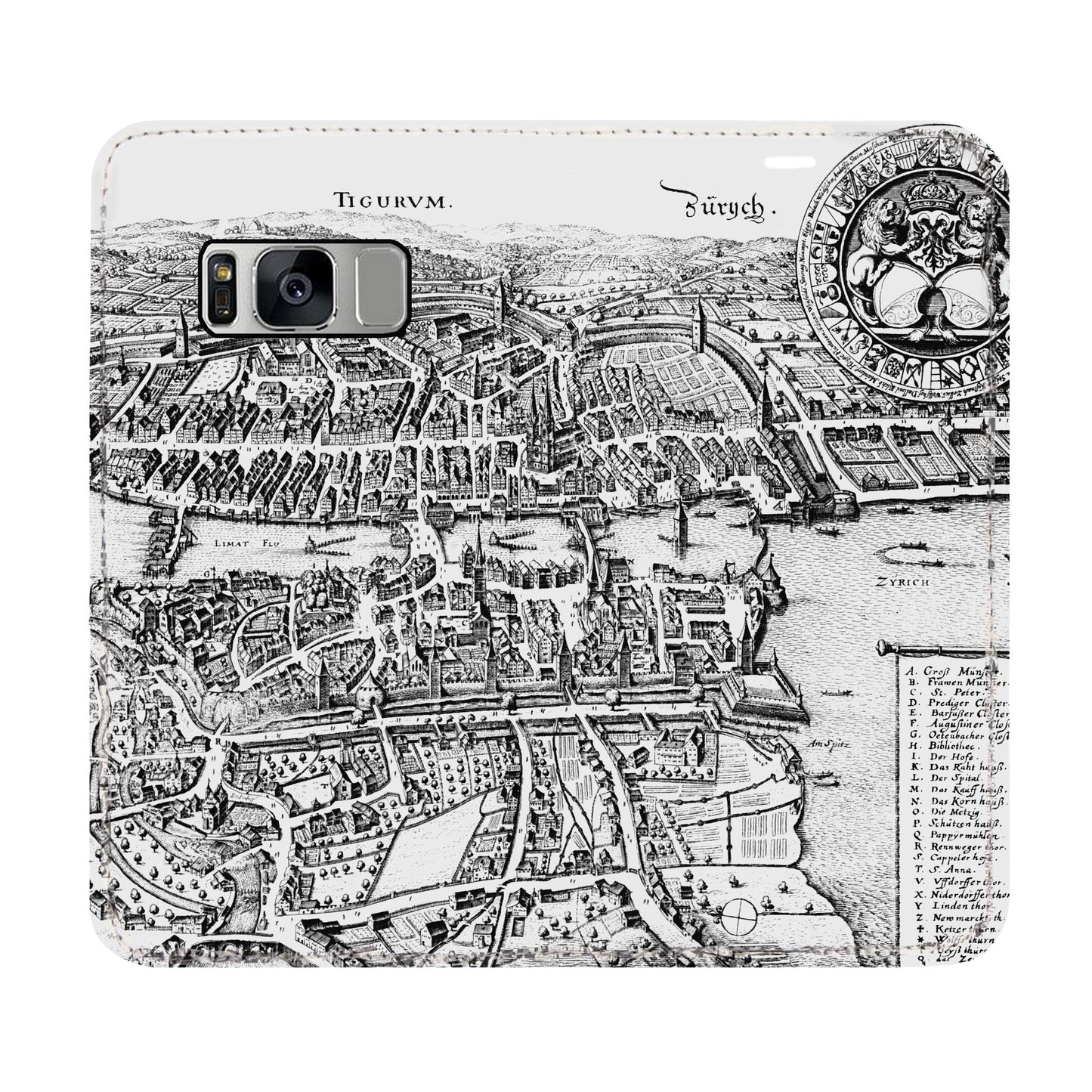 Zürich Merian Panorama Case für Samsung Galaxy S8