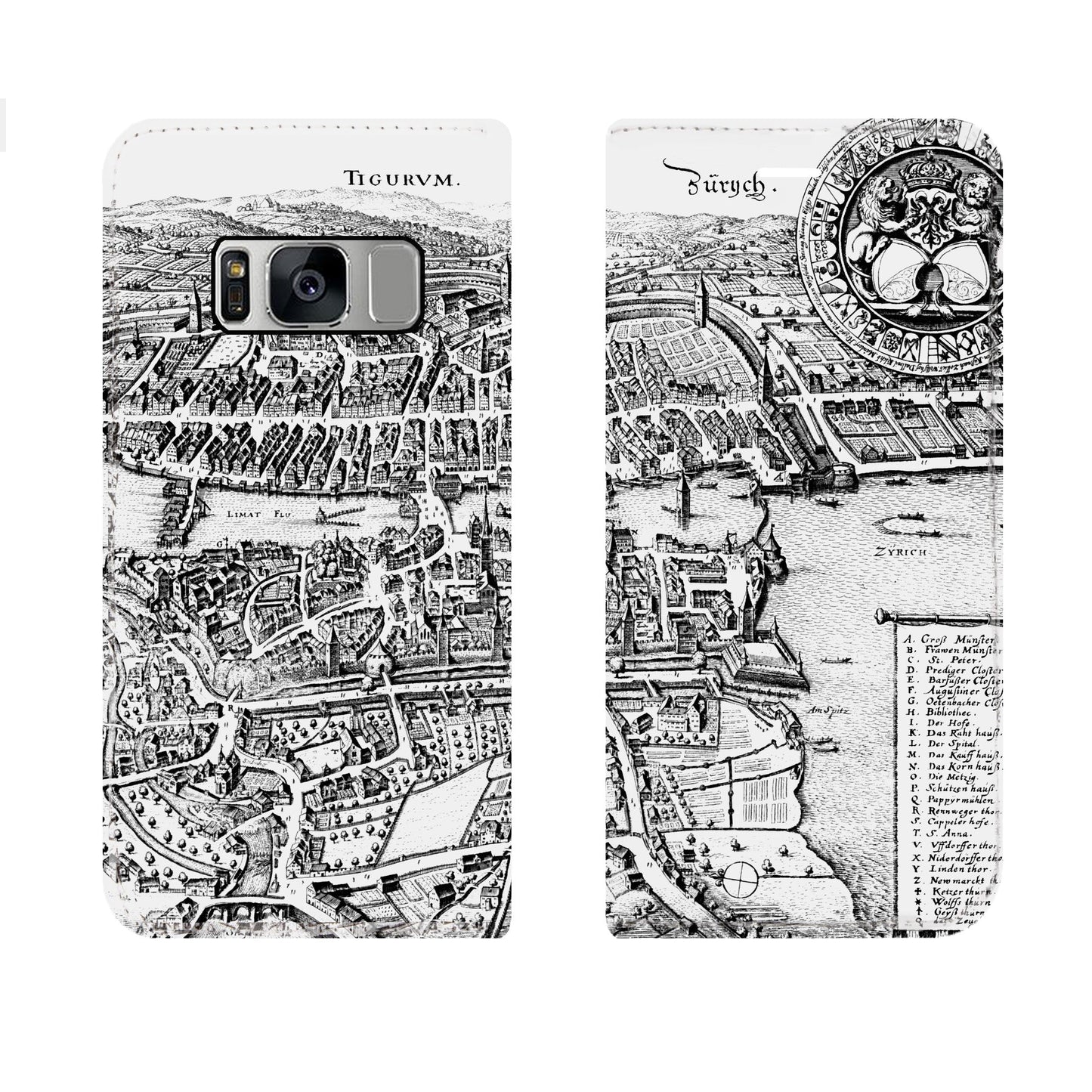 Zürich Merian Panorama Case für Samsung Galaxy S8