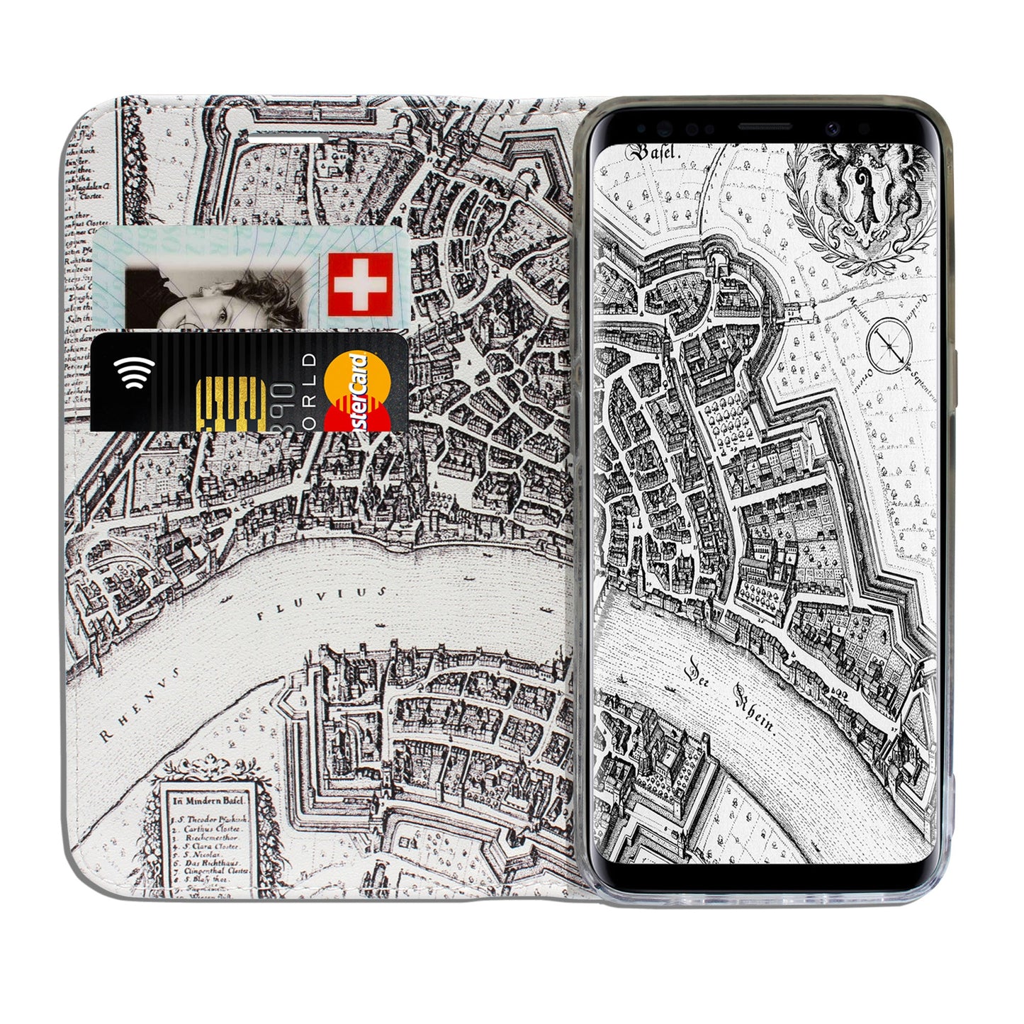 Basel City Spalentor Panorama Case für Samsung Galaxy Note 8