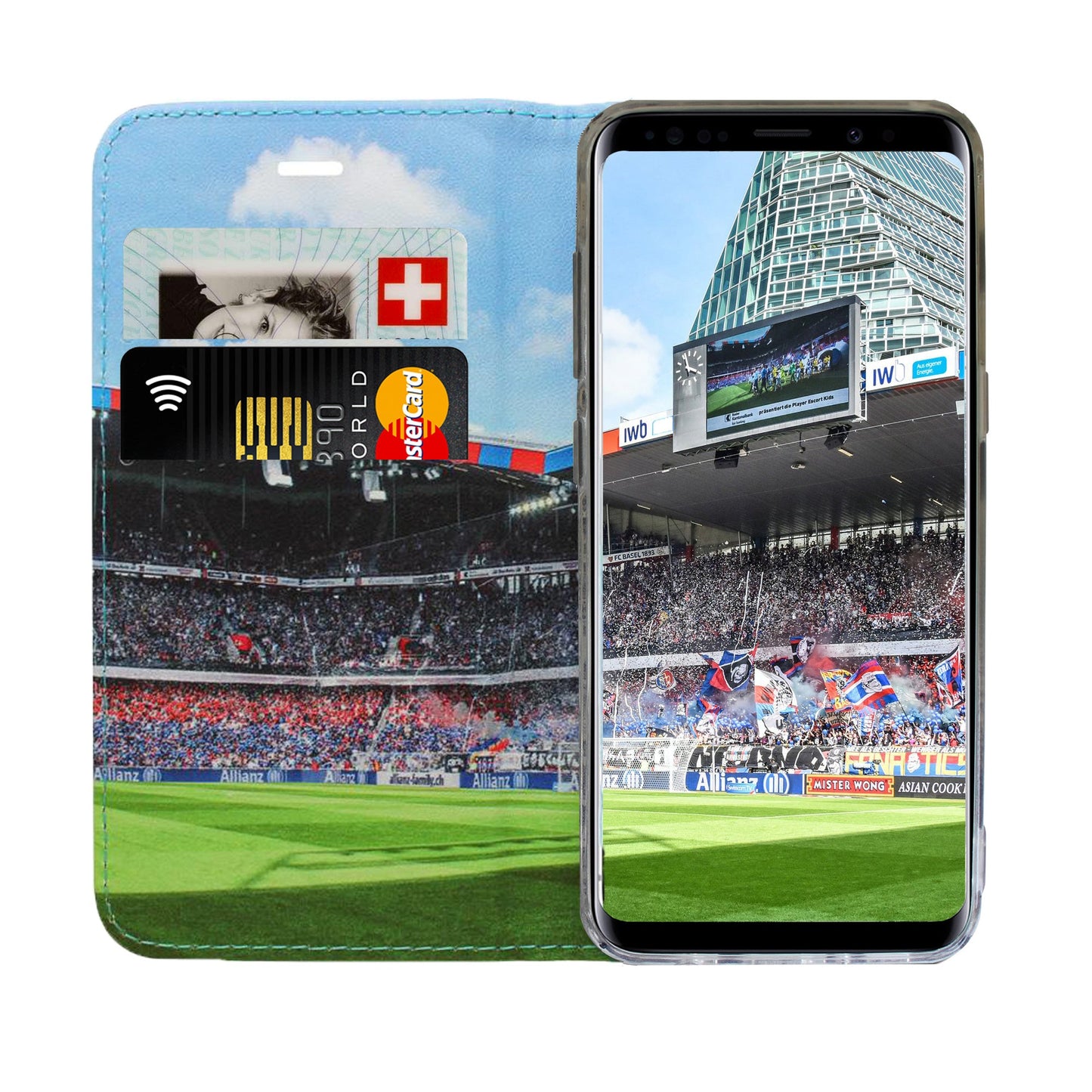 Coque panoramique FCB rouge/bleue pour Samsung Galaxy S10