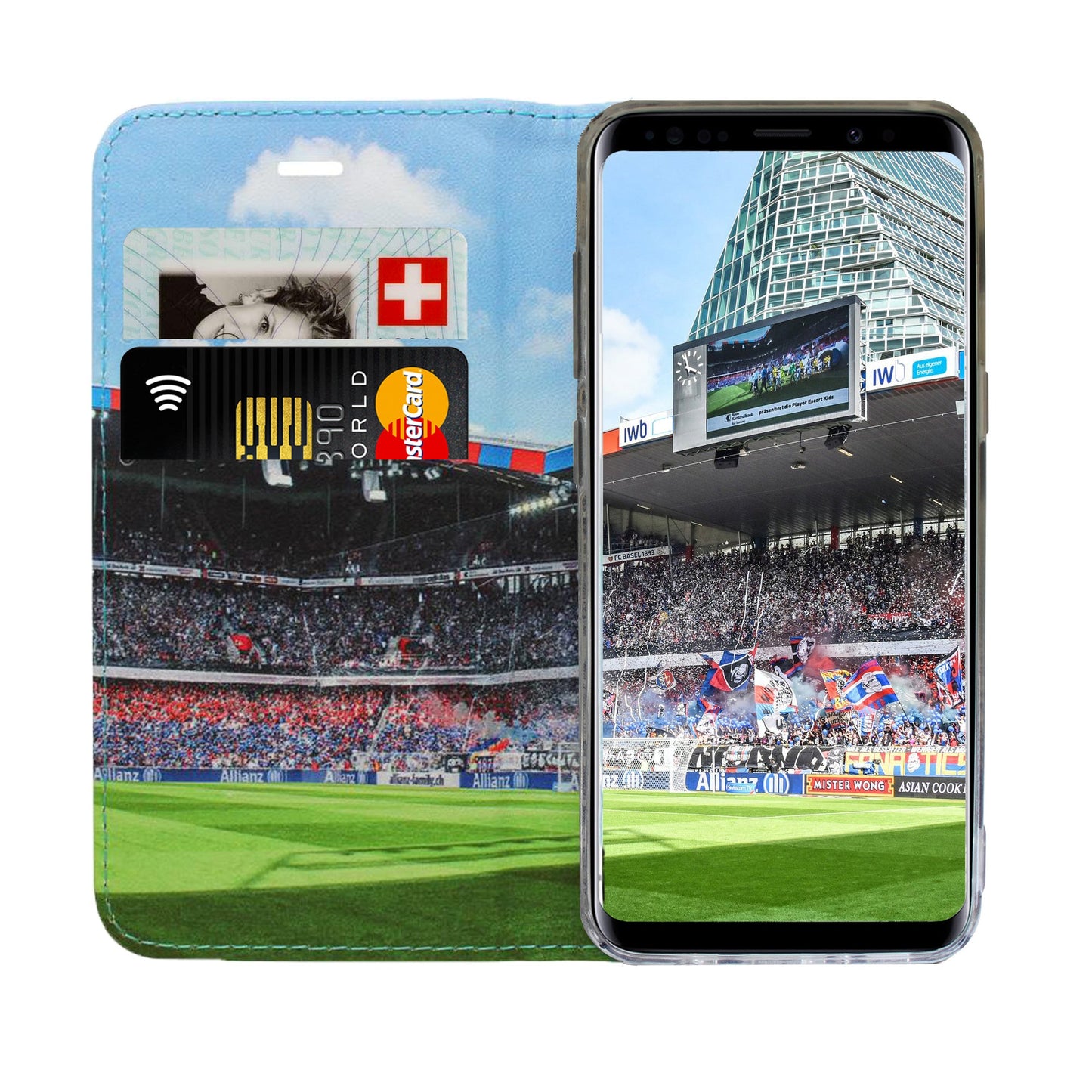 FCB red / blue panoramic case for Samsung Galaxy S10E