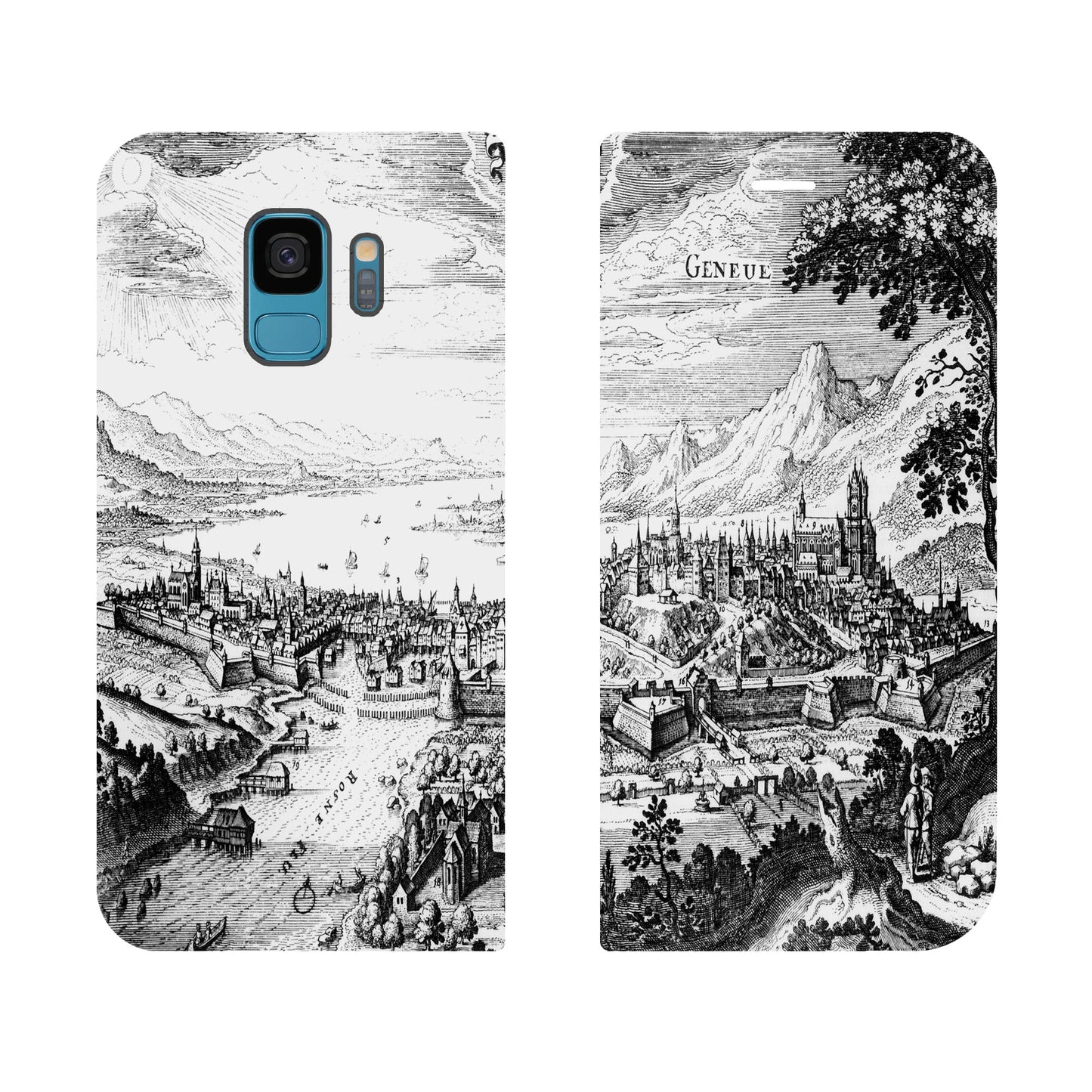 Genf Merian Panorama Case für Samsung Galaxy S9