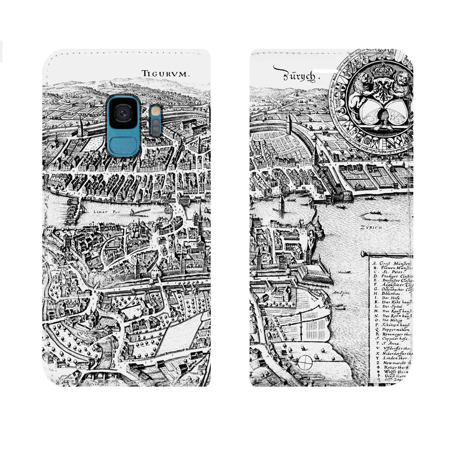 Coque Zurich Merian Panorama pour Samsung Galaxy S9