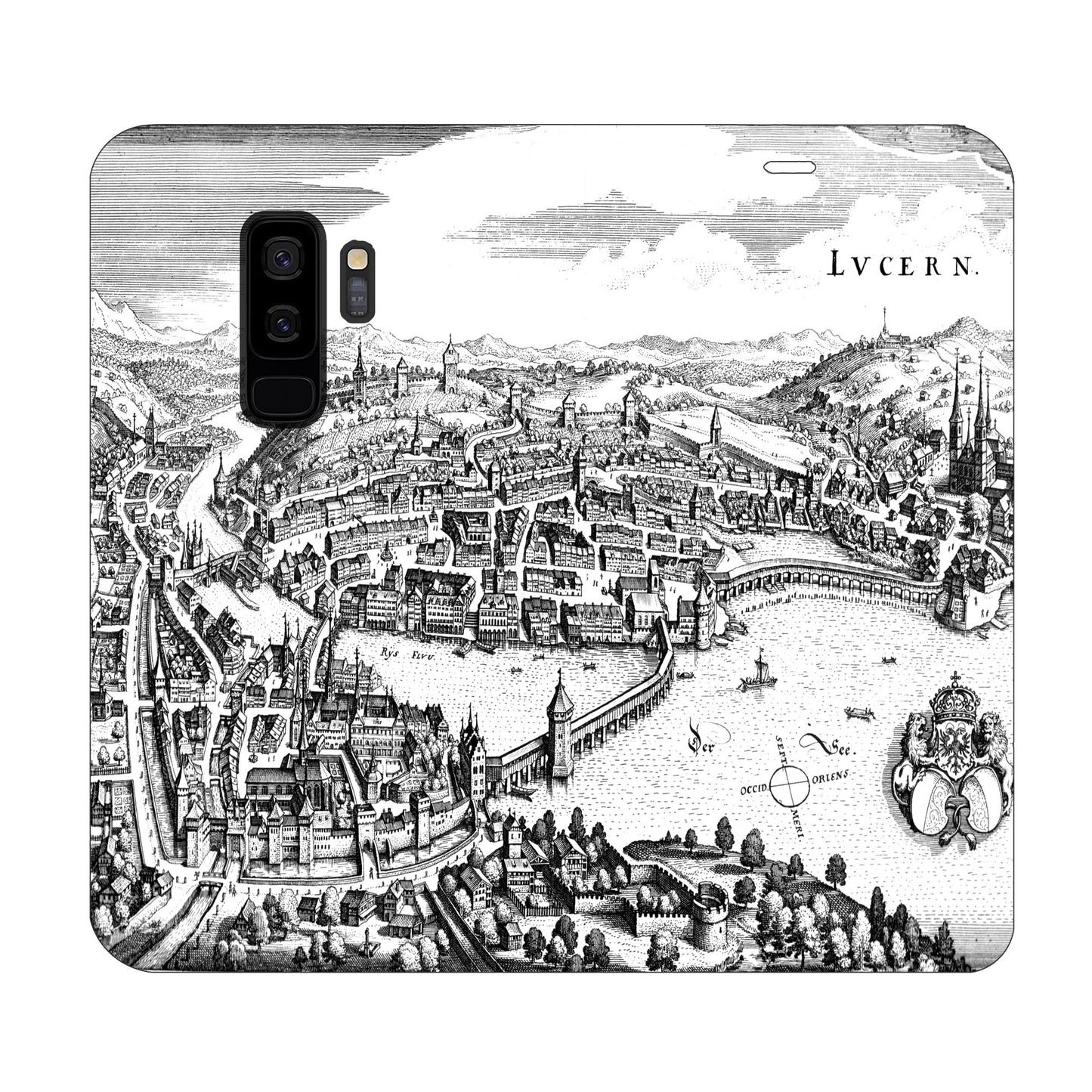 Coque Lucerne Merian Panorama pour Samsung Galaxy S9 Plus