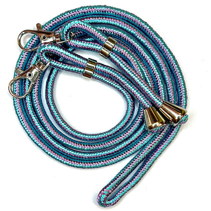 Shoulder strap with silver buckles