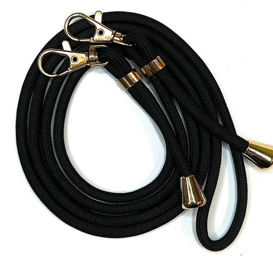 Lanyard with gold buckles