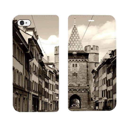 Basel City Spalentor Panorama Case für iPhone, Samsung und Huawei