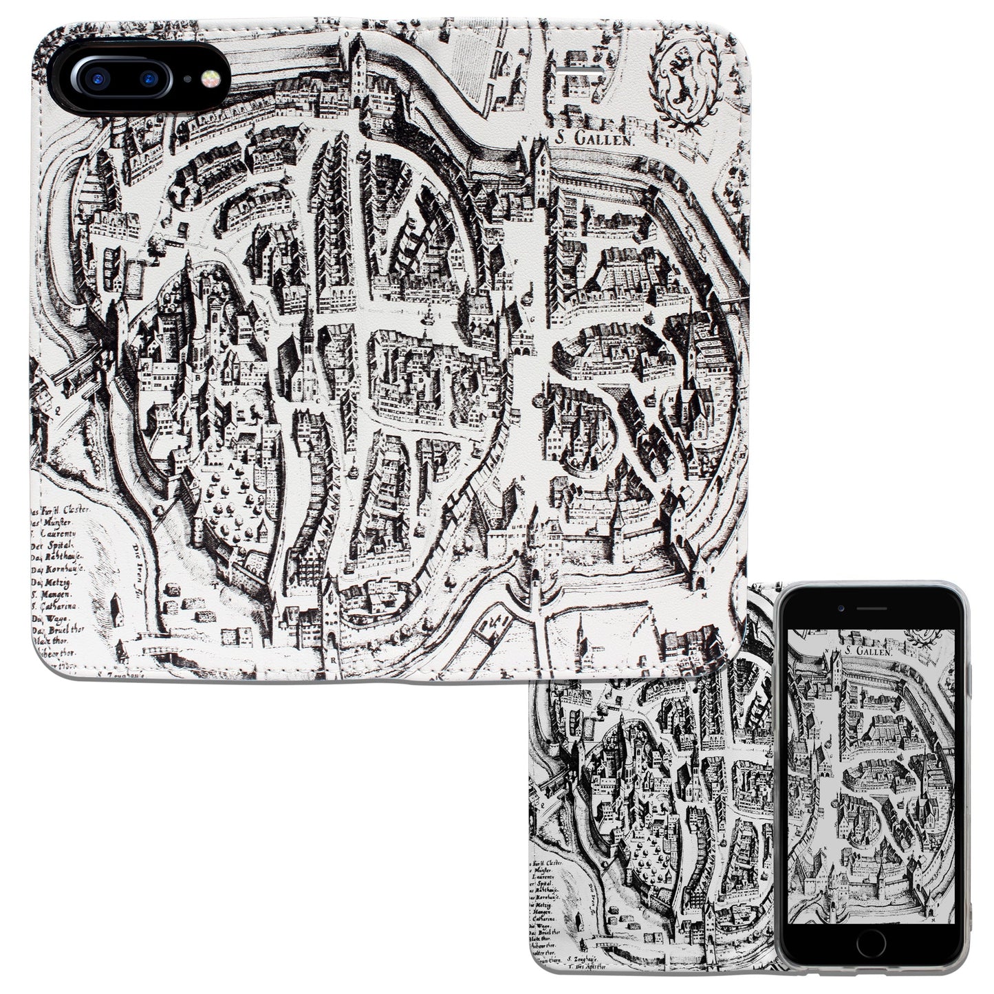 Coque St. Gallen Merian Panorama pour iPhone 6/6S/7/8 Plus