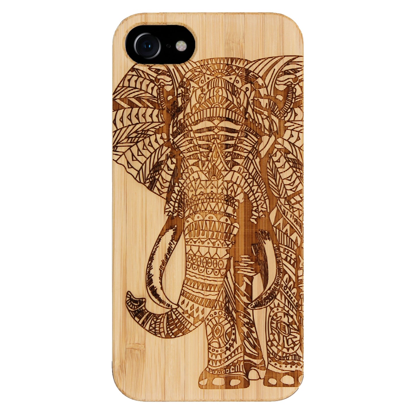 Elefant Eden Case aus Bambus für iPhone 6/6S/7/8/SE 2/SE 3