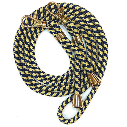 Lanyard with gold buckles