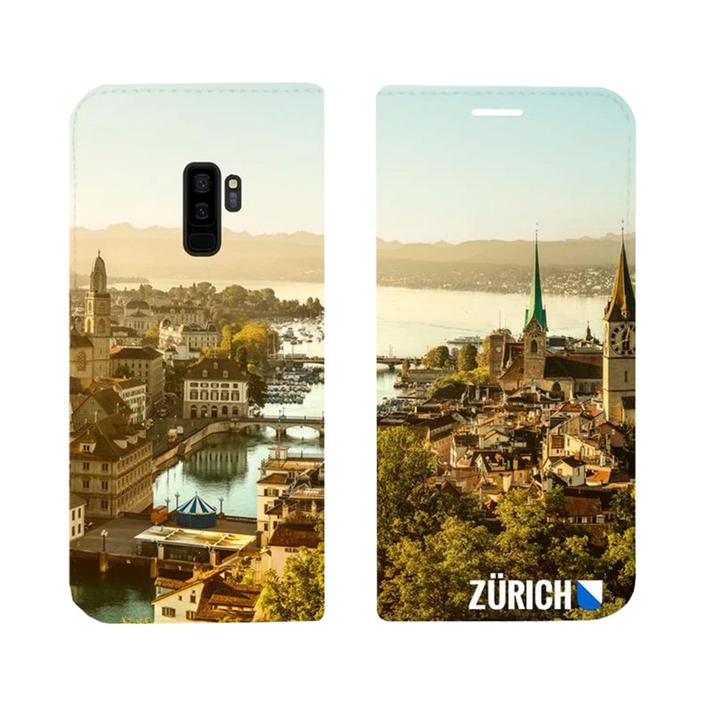 Zürich City von Oben Panorama Case für Samsung Galaxy S9 Plus