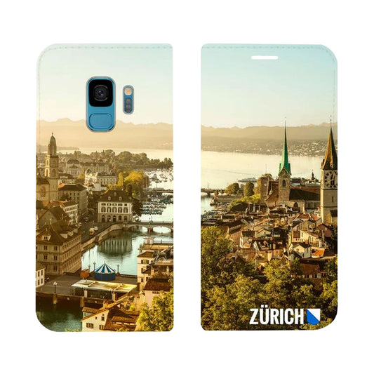 Zürich City von Oben Panorama Case für Samsung Galaxy S9