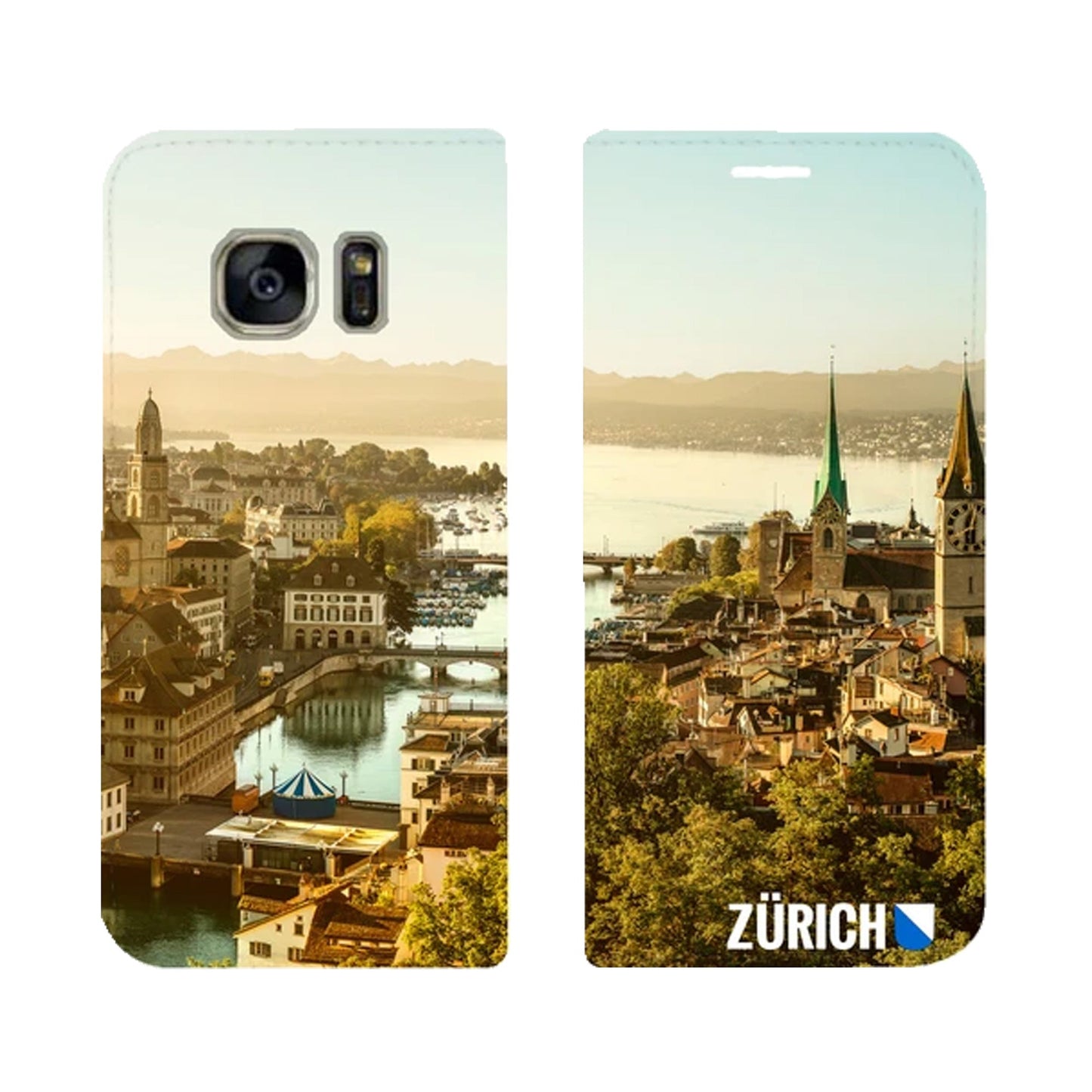 Panorama de la ville de Zurich vue d'en haut pour Samsung Galaxy S7