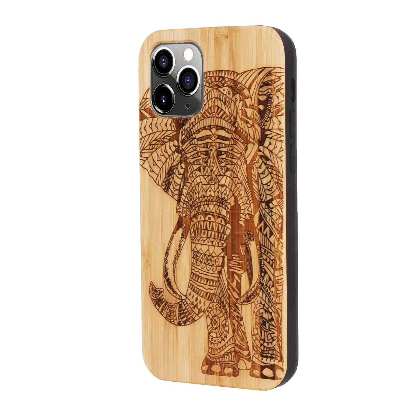 Elefant Eden Case aus Bambus für iPhone 11 Pro