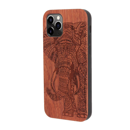 Elefant Eden Case aus Rosenholz für iPhone 11 Pro Max