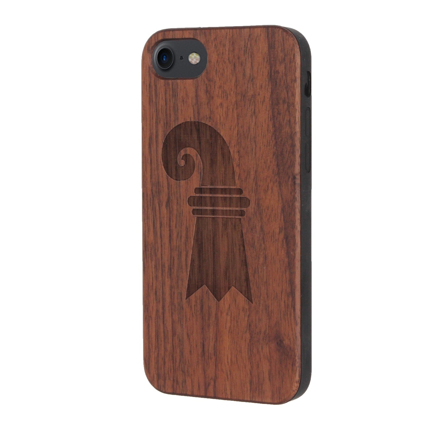 Coque Baslerstab Eden en bois de noyer pour iPhone 6/6S/7/8/SE 2/SE 3