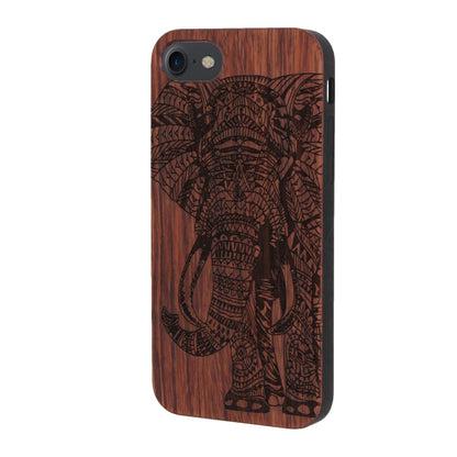 Elefant Eden Case aus Rosenholz für iPhone 6/6S/7/8/SE 2/SE 3