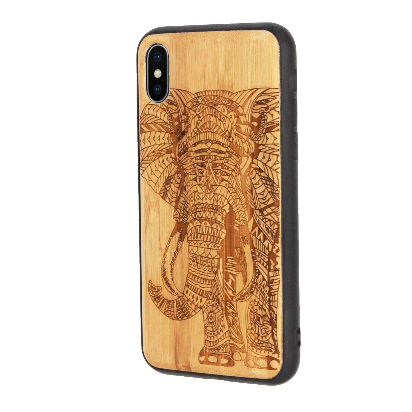 Elefant Eden Case aus Bambus für iPhone XS Max