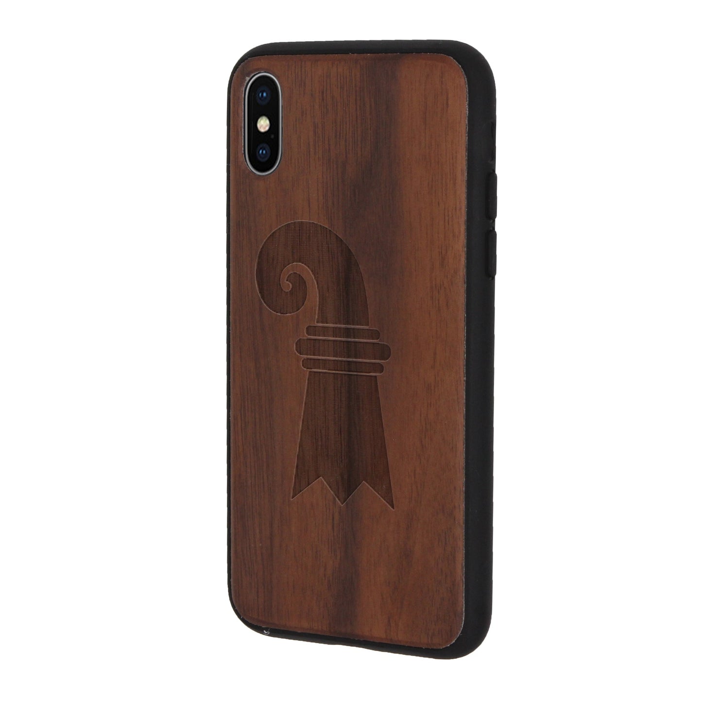 Baslerstab Eden case made of walnut wood for iPhone X/XS