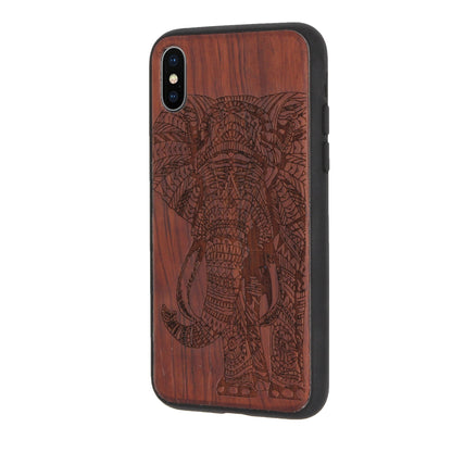 Elefant Eden Case aus Rosenholz für iPhone X/XS
