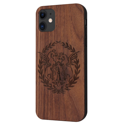 Basilisk Eden case made of walnut wood for iPhone 11