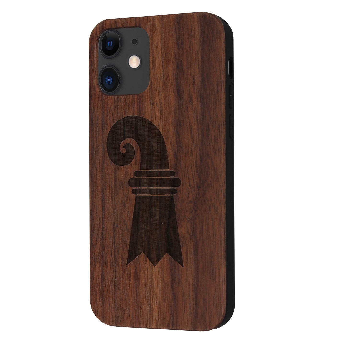 Baslerstab Eden case made of walnut wood for iPhone 11