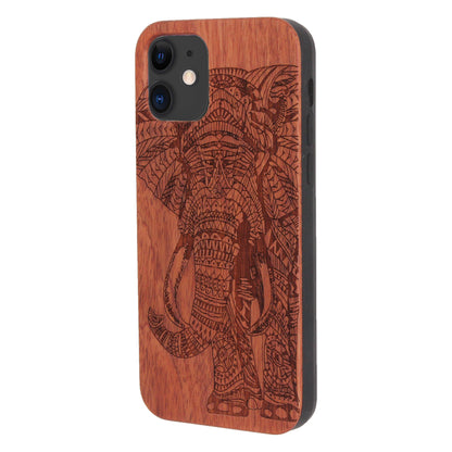 Elefant Eden Case aus Rosenholz für iPhone 11