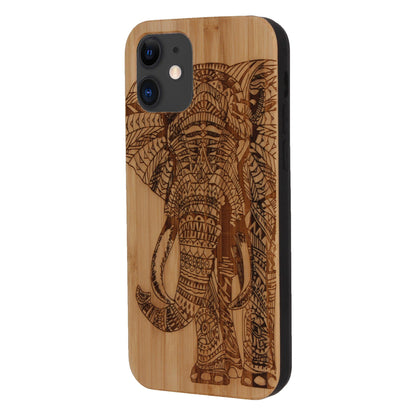 Coque Eden Éléphant en Bambou pour iPhone 11 