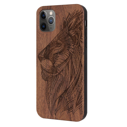 Löwe Eden Case aus Nussbaumholz für iPhone 11 Pro Max