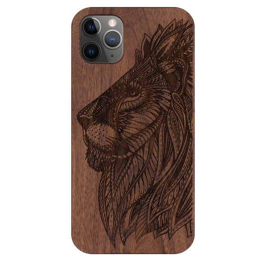 Löwe Eden Case aus Nussbaumholz für iPhone 11 Pro Max