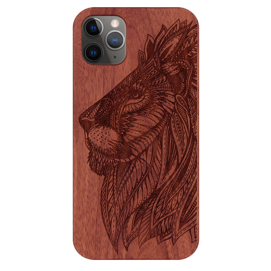 Löwe Eden Case aus Rosenholz für iPhone 11 Pro Max