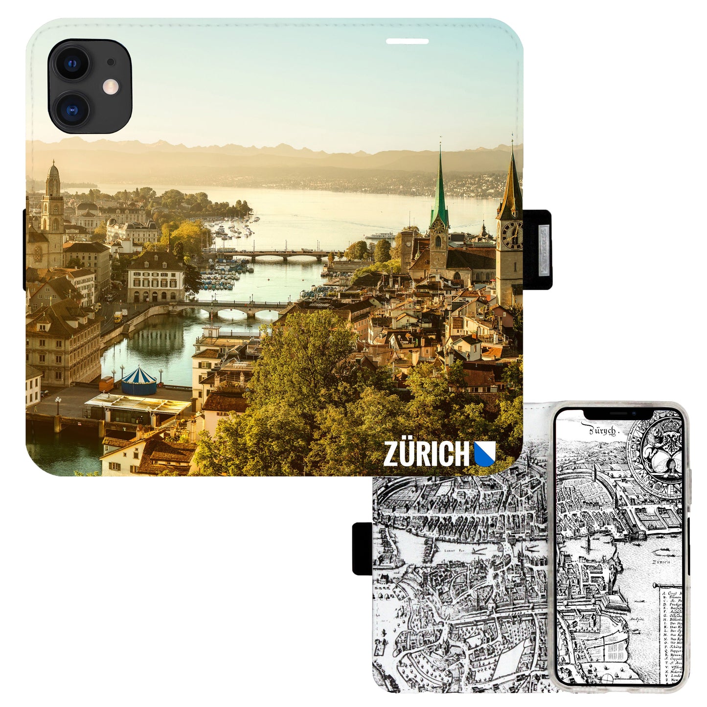 Zurich City from Above Victor Case for iPhone 11 