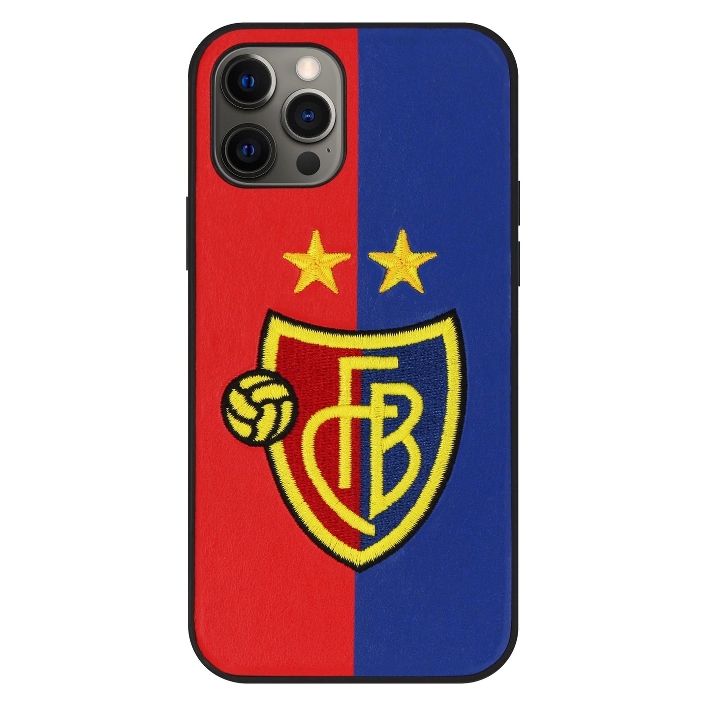 Coque FCB Stitch Rouge/Bleu pour iPhone 12/12 Pro