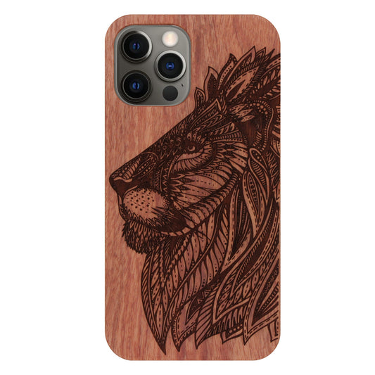 Löwe Eden Case aus Rosenholz für iPhone 12 Pro Max