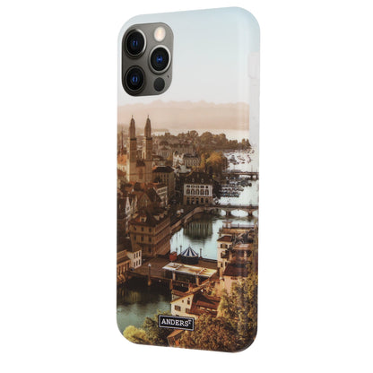 Zürich City von Oben 360° Case für iPhone 12/12 Pro