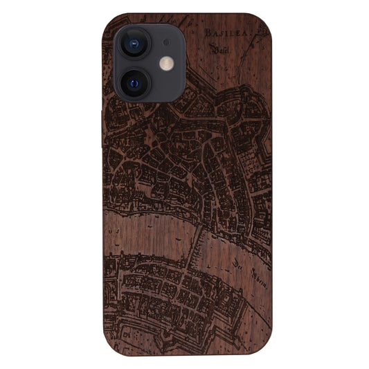 Basel Merian Eden Case made of walnut wood for iPhone 12 Mini